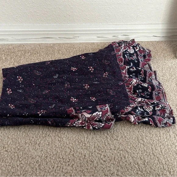 FREE PEOPLE Women’s Size 12 Dressy Shorts Lined, Purple, Pink Floral, Zip Up - Picture 11 of 16